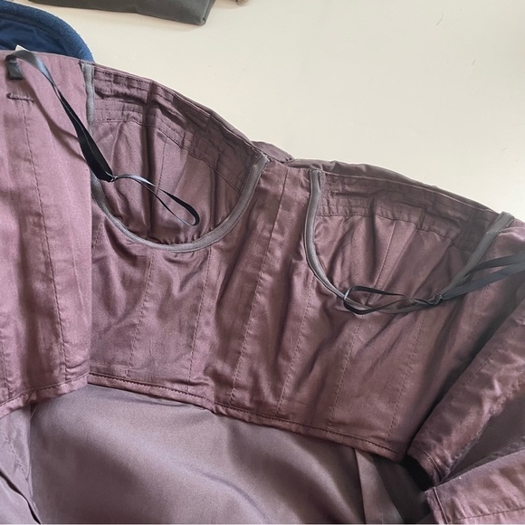 J Crew Chiffon Dramatic Tie Back Silk Blend Gown Dress Size 6 Prom Bridesmaid - Picture 6 of 9